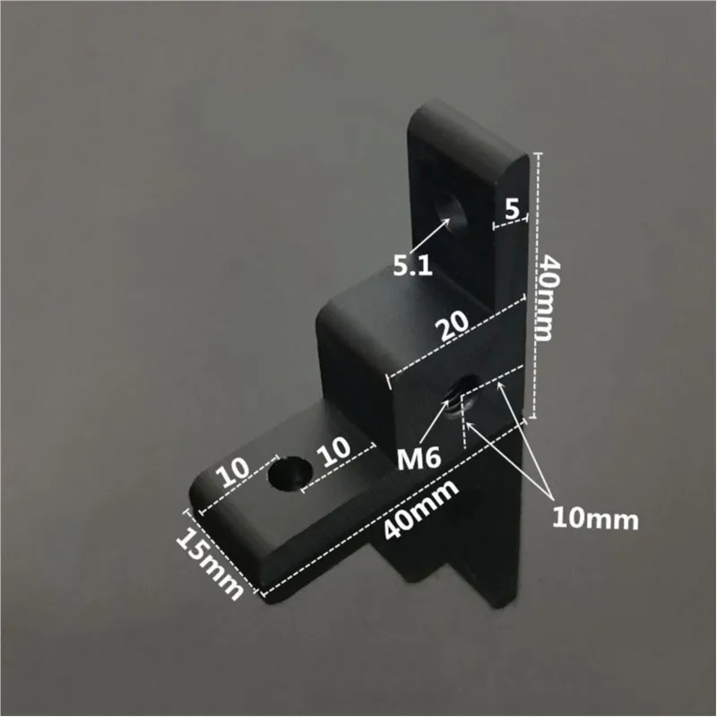 Picture 3: Corner Bracket 1Pcs Anchor Wheel Connector Right-Angle Extrusion Corner Code for 2020 3030 40 Aluminum Profile Hardware Brackets