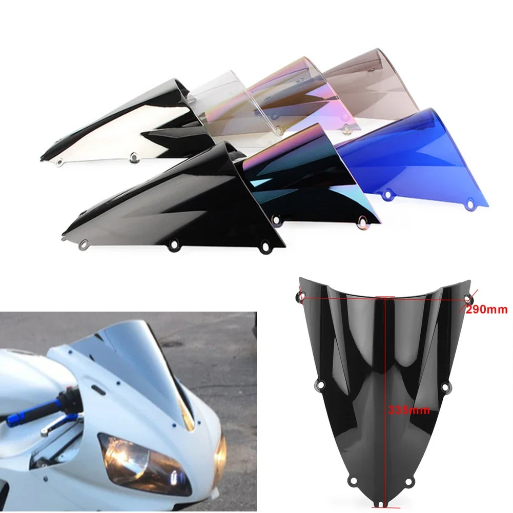 Motorcycle screen Double Bubble Windshield Deflector Protector WindScreen For Yamaha R1 YZF 1000 YZF-R1 1998 1999 YZFR1