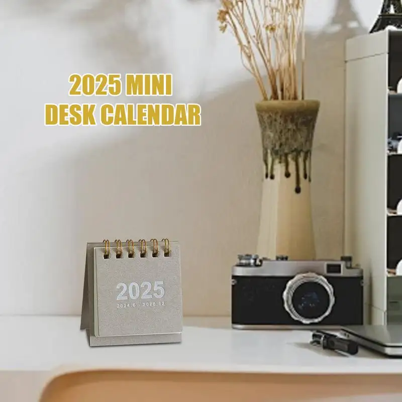 Small Desk Calendar Cute Daily Planner Simple Monthly Time Management Weekly To-Do List Schedule Table Planner Books 2025