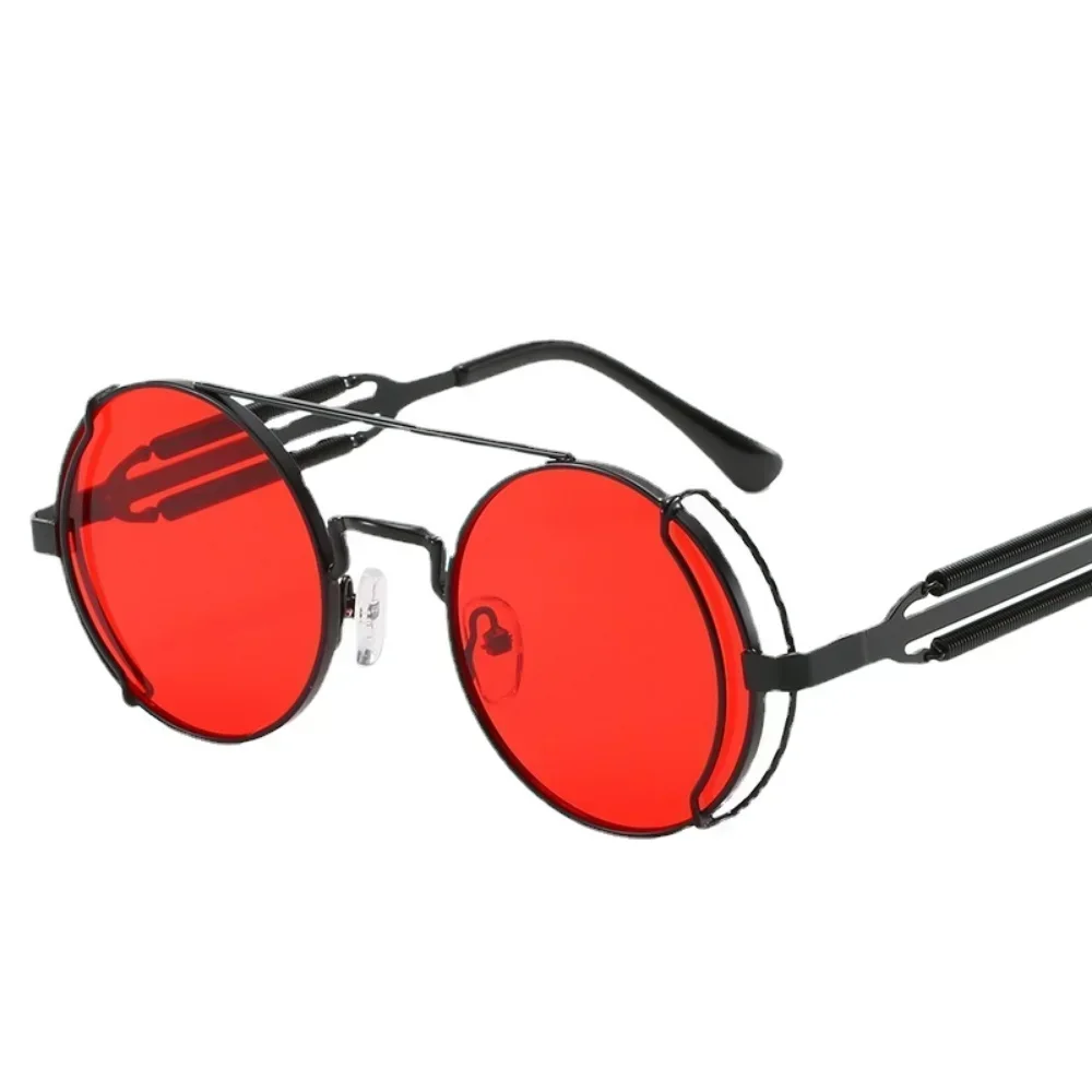 Steampunk Sunglasses Brand High Quality Men and Women Retro Round Pc Frame Sunglasses image 4