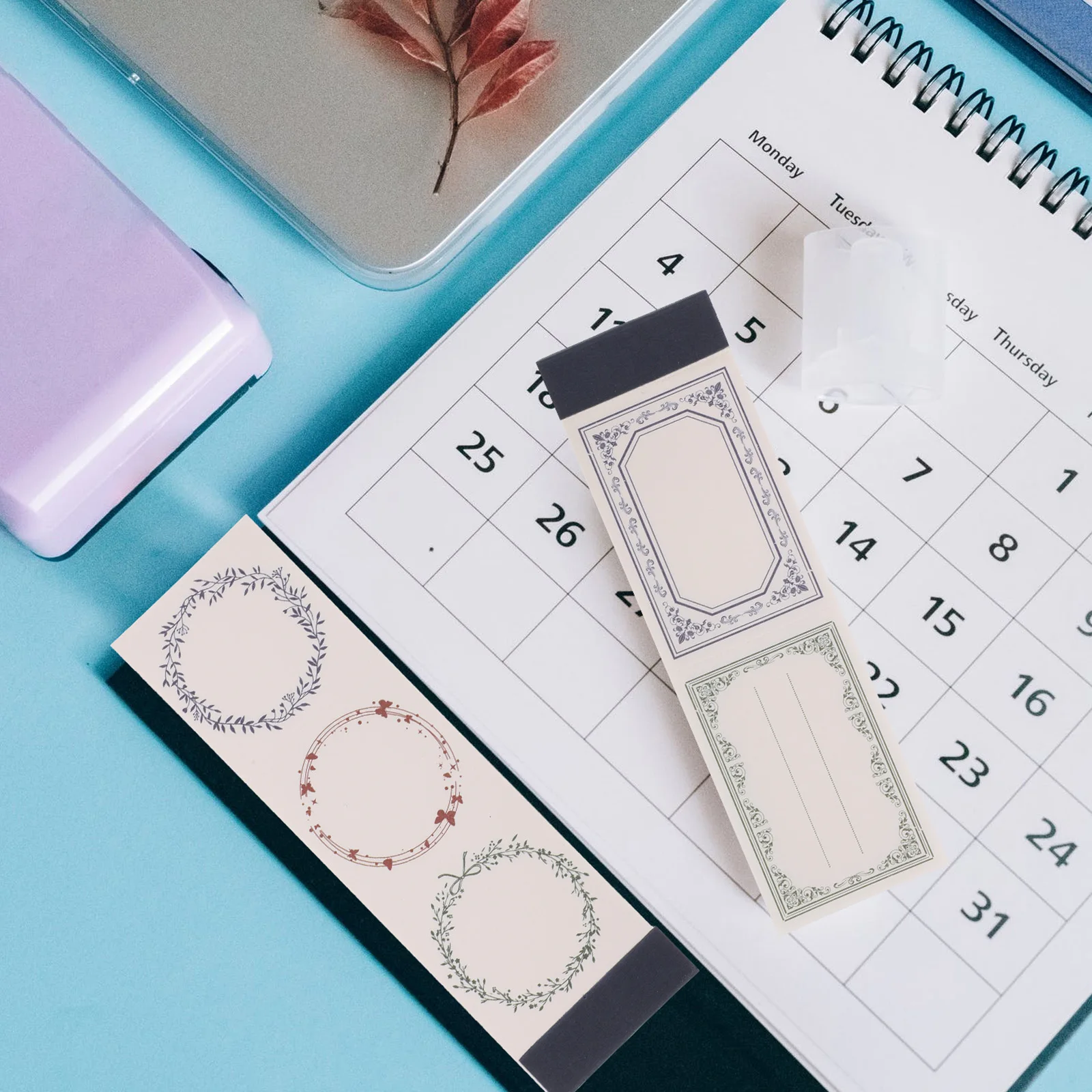 2pcs Multi-purpose Notepad Mini Writing Notepad Office Use Premium Paper Compatible Pens Pencils Markers for Staff