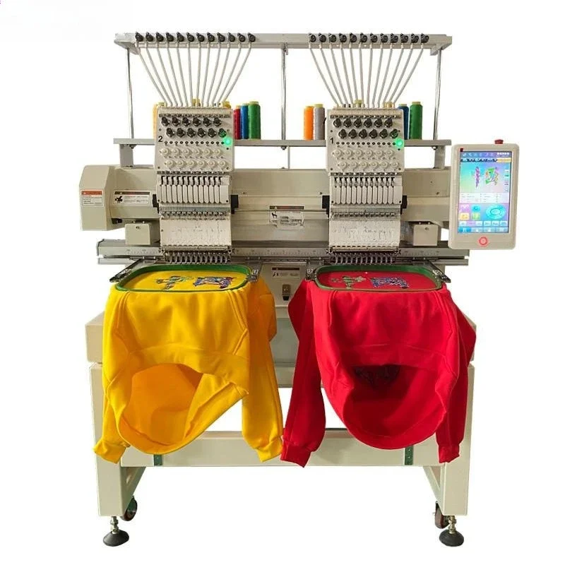 Fully automatic, double-headed multi-function, hat embroidery, clothes pattern proofing machine embroidery