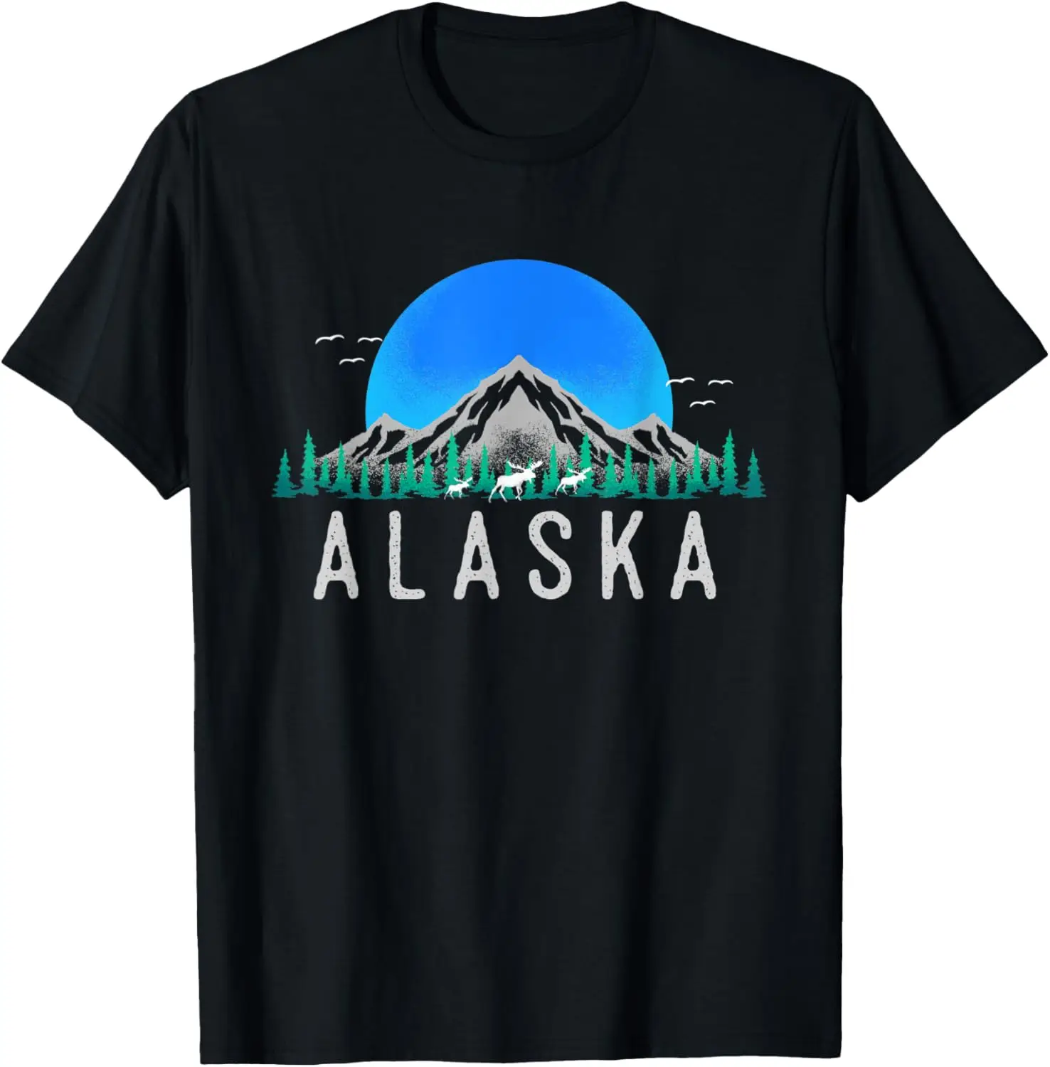 

Animal Moose Mountain Nature Forest Hiking Landscape Alaska T-Shirt