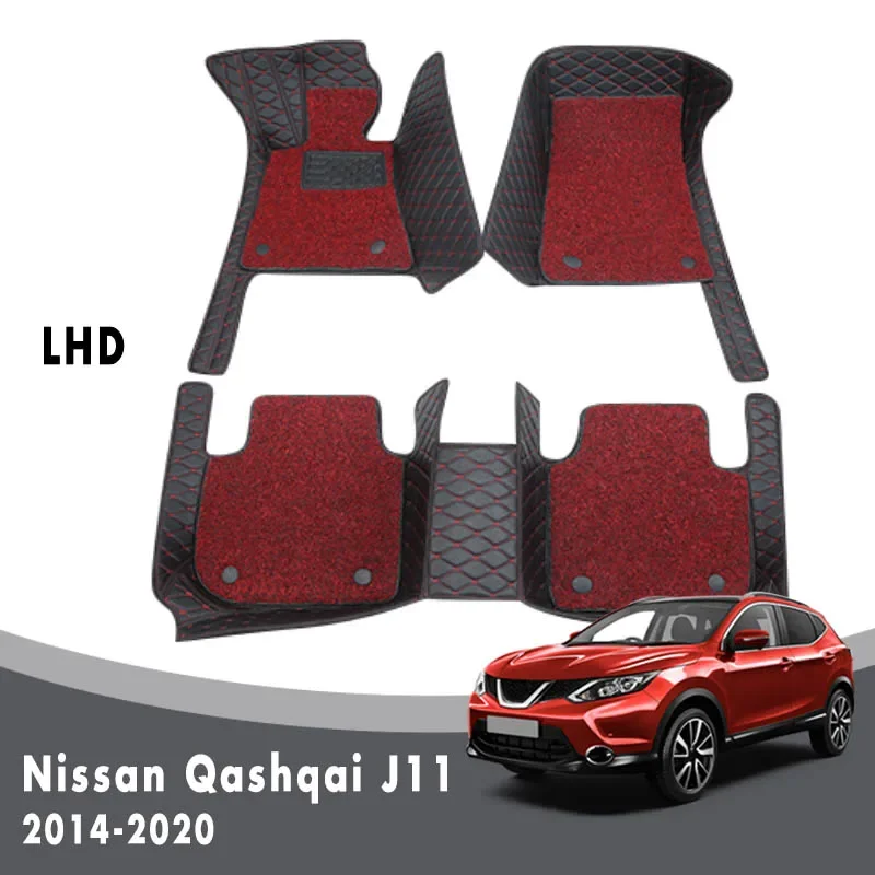 

Luxury Double Layer Wire Loop For Nissan Qashqai J11 2022 2021 2020 2019 2018 2017 2016 2015 2014 Car Floor Mats Carpets Custom