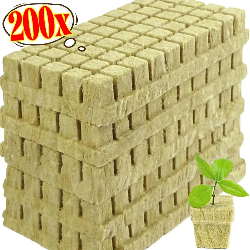 Grow Media Cubes Sponge Block Starter Plugs Stone Hydroponic Garden Seed Block Water Cultivat Germinat Culture Substrate Planter