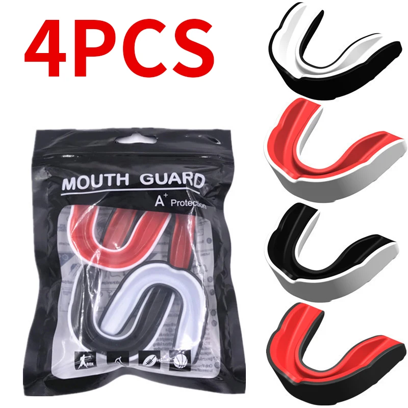 4 sets of boxing, taekwondo, sanda, dental guards, basketball, dental guards, sports, anti grinding dental guards