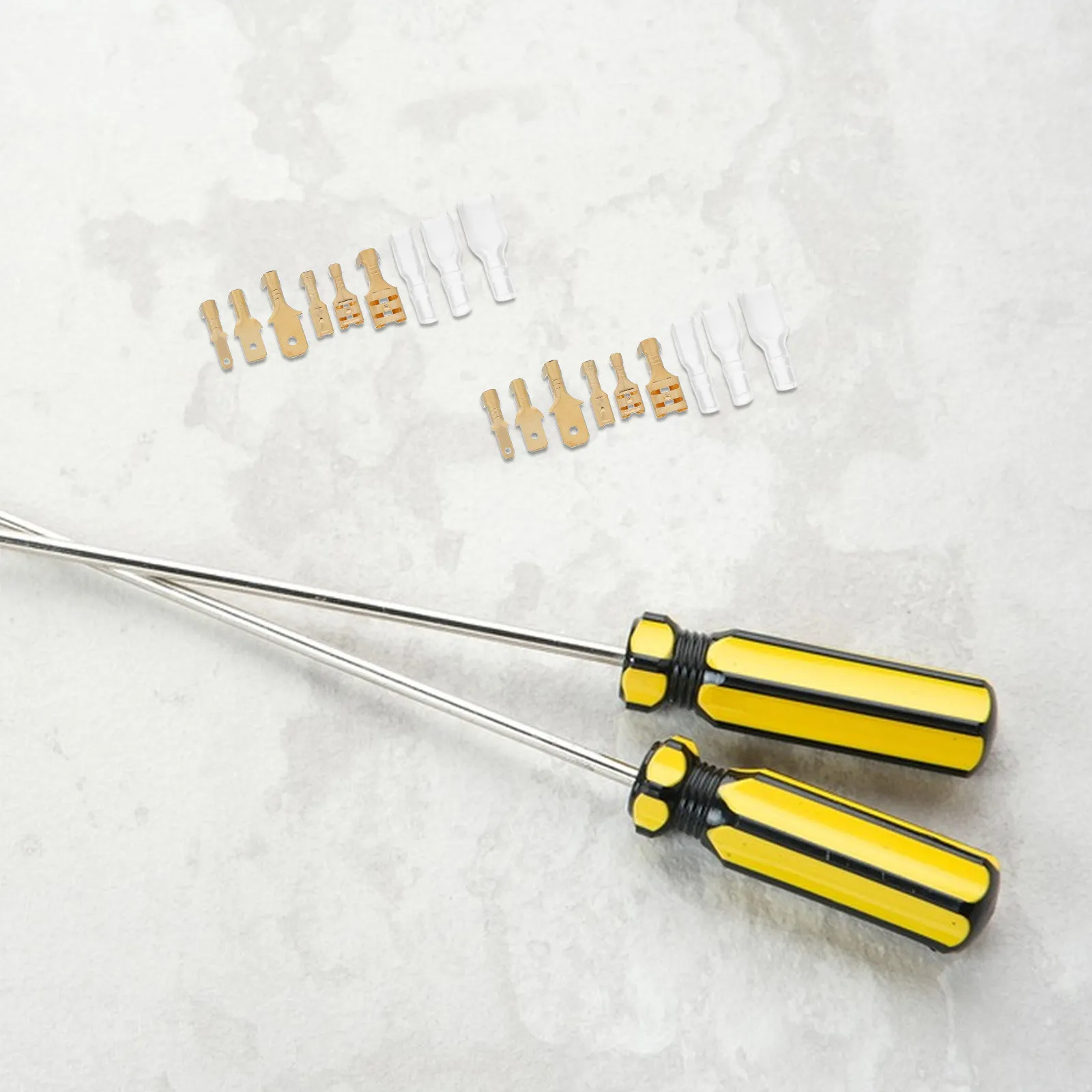 900Pcs Plug Splice Terminal Block Gold Wire Crimp Sleeve Kit Electrical Wiring Car Audio Speaker Connector Insulating Wire Spade