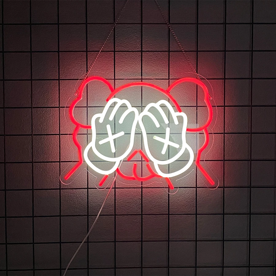 

Светодиодные неоновые огни с анимационным логотипом, USB-переключатель, подходят для настенного искусства игровой комнаты, украшения игровой комнаты для мальчиков, рождественских подарков.