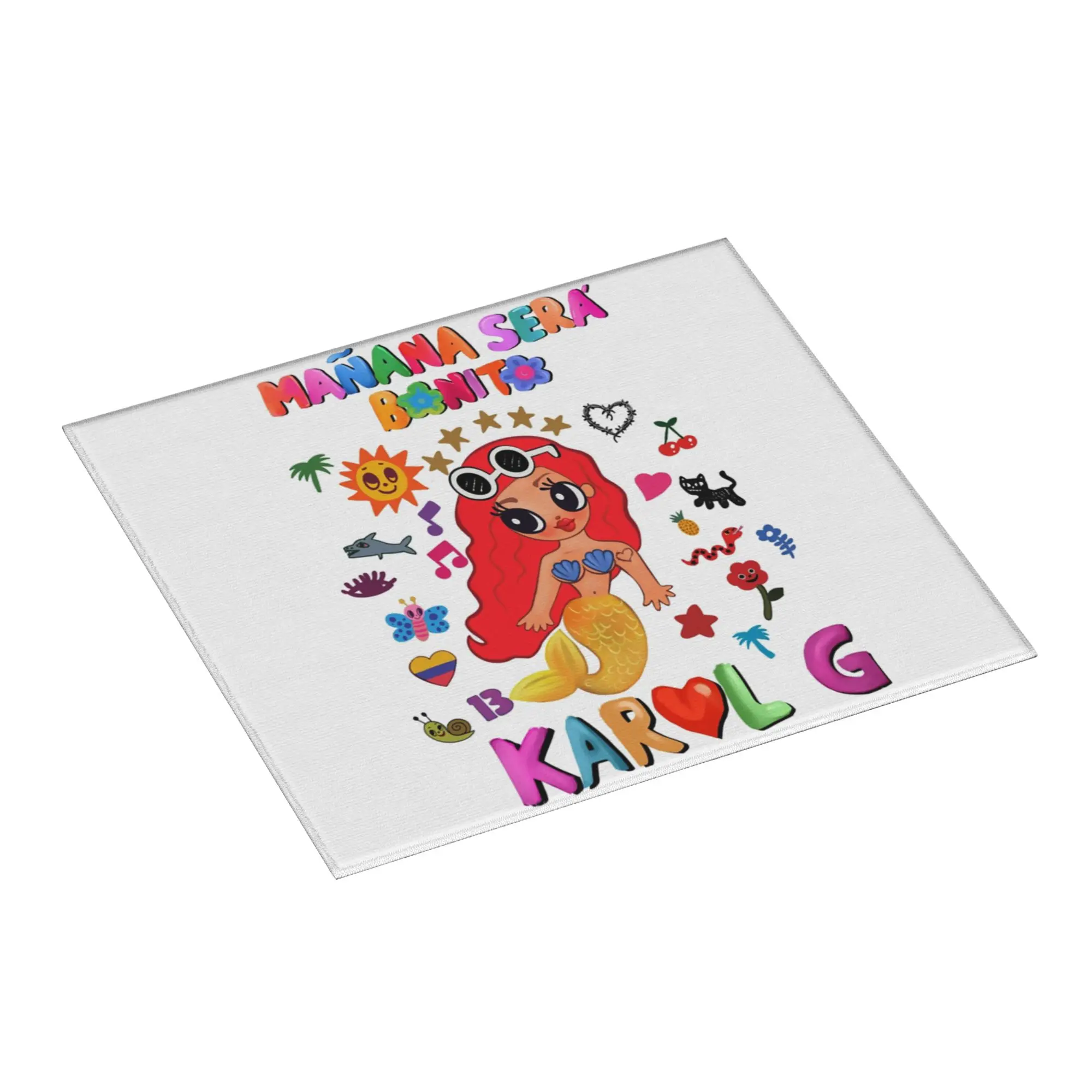 Manana Sera Bonito Karol G Non Slip Kitchen Counter Protector Mat Barware Tableware Reusable  Bathroom Drying Mat For Kitchen
