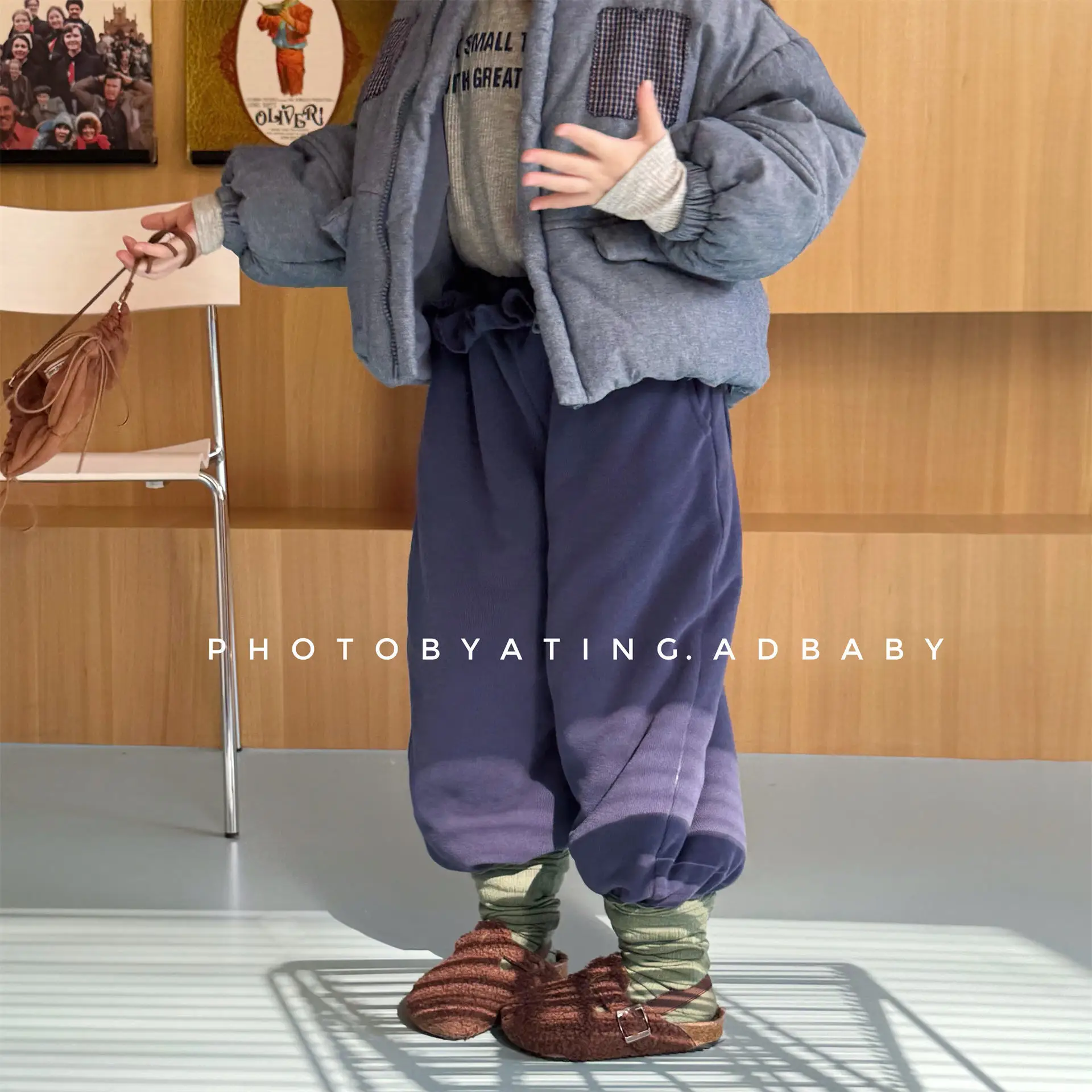 2025 شتاء جديد الأطفال الصوف السراويل الفتيان الفتيات القلب حزمة سراويلي حريمي الاطفال سراويل تقليدية دافئة الطفل زائد المخملية السراويل السميكة #4