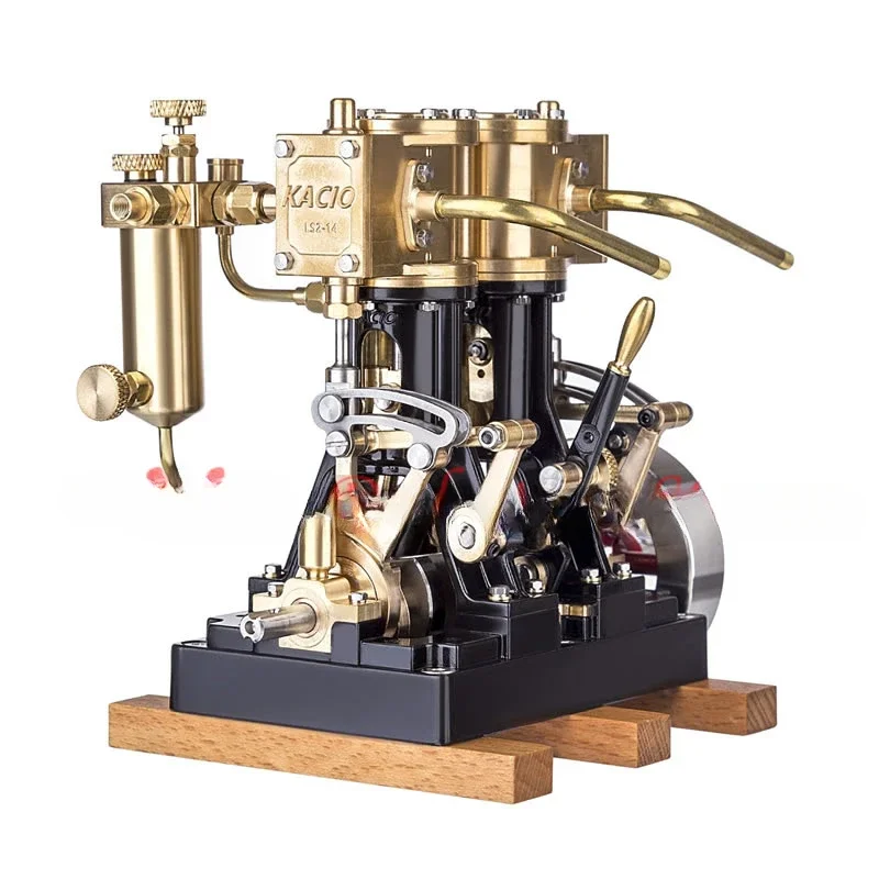 KACIO LS214 reciprocating steam engine, scientific toy, engine model, retro engine, operating pressure: 0.1mpa-0.6mpa