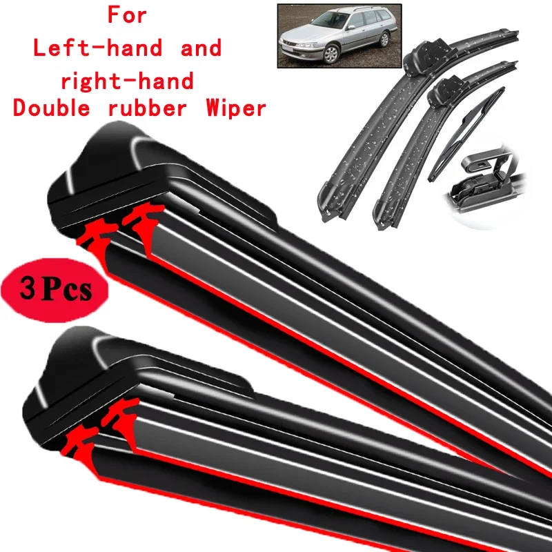 Car Wiper Front & Rear Wiper Blades Set Kit For Peugeot 406 Estate 1996 - 2004 Windshield Windscreen Window 24