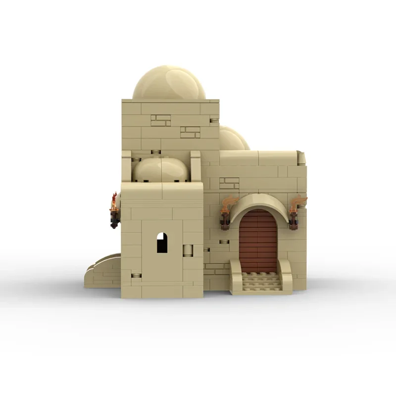 485 قطعة تاتوين ركن البيت TAT04 MOC ستار الخليط الصحراء الإقامة نموذج التعليم نموذج بناء كتل يدوية عيد ميلاد اللعب هدية