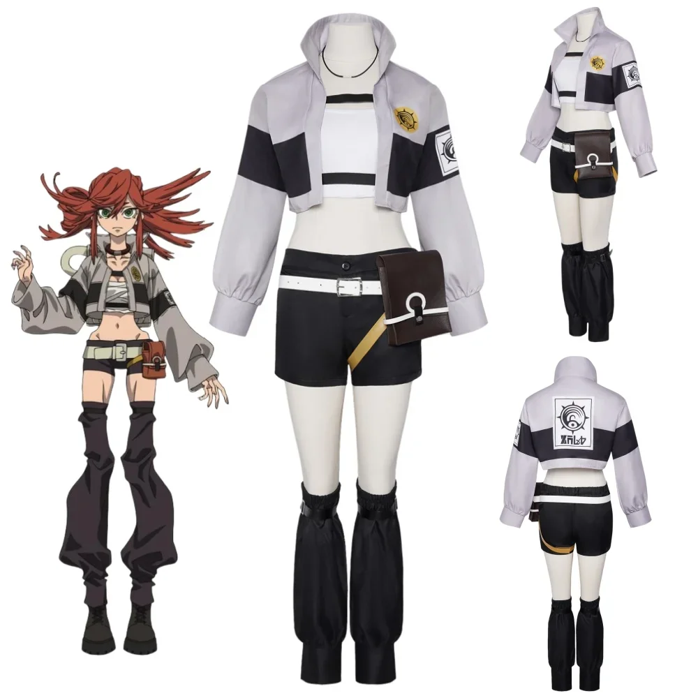 

Riyo Reaper Cosplay Anime GACHIAKUTA Costume Halloween Party Suit