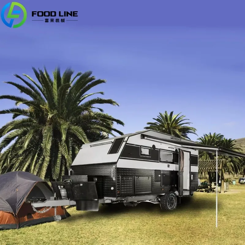 FL Customized Luxury Aluminum Camping Travel Trailer RV Small Off-road Independent Suspension for Sale