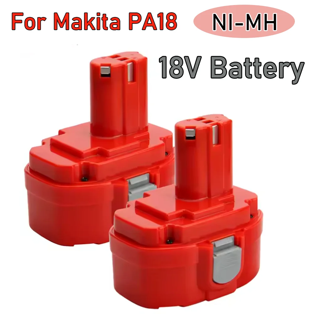For Makita PA18 Rechargeable Ni-MH battery 18V 6800mAh With PA18 1822 1823 1834 1835 192827-3 192829-9 193159-1 193140-2 Tools