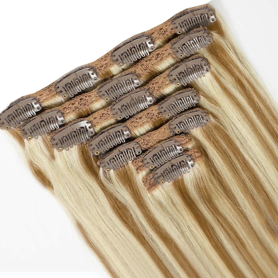 100% cabelo humano real loiro clipe em pacotes de cabelo para trança pacotes de cabelo natural real colorido cabelo remy brasileiro para salão de beleza