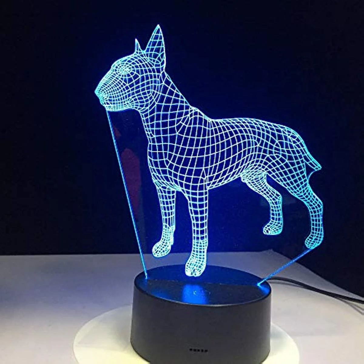 Nighdn Bulldog LED Night Light USB Table Lamp  7 Color Changing Bedrooom Decoration Child Nightlight Birthday Gift Toyd for Kids