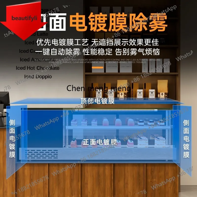 X188 Desktop cake cabinet Small dessert bread west point cabinet Deli beverage Refrigerated sushi display cabinet