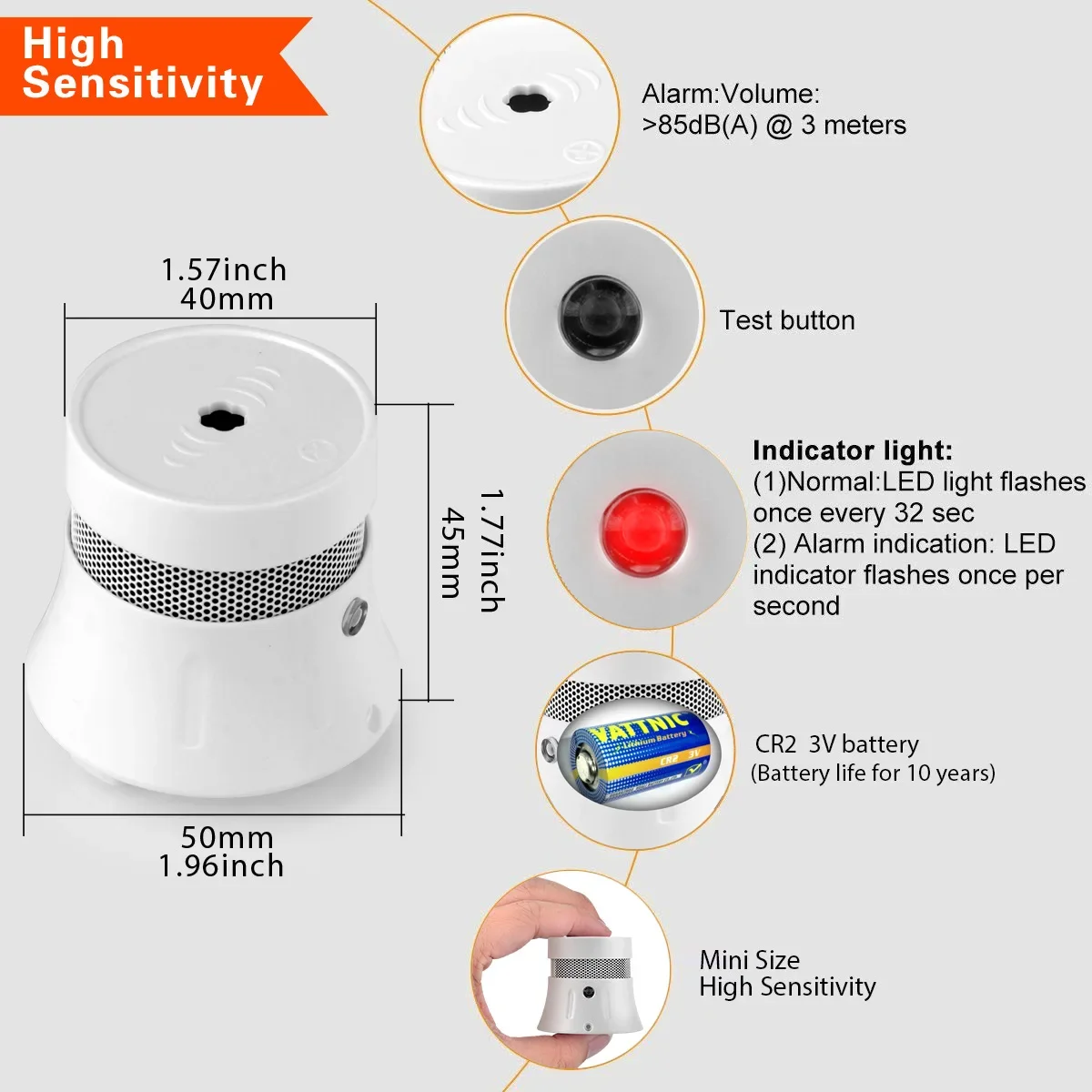 Detector de Humo WiFi Zigbee Y - Zigbee Smoke Sensor Tuya reseña y precio