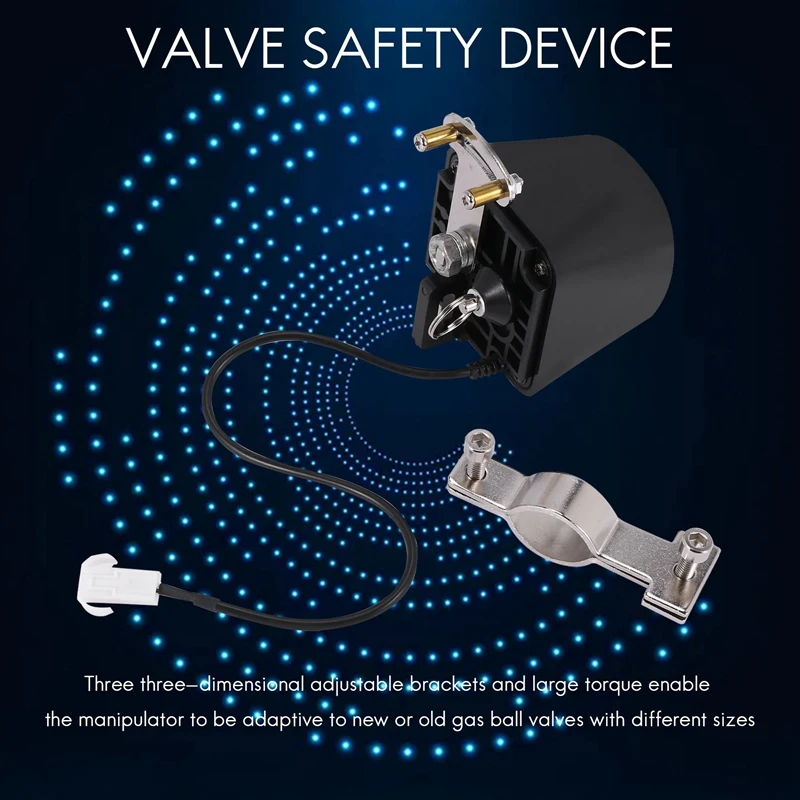 ABGG-Dc8v-Dc16v อัตโนมัติ Manipulator ปิดวาล์วสําหรับนาฬิกาปลุกปิดแก๊สน้ําท่ออุปกรณ์รักษาความปลอดภัยสําหรับห้องครัวและ Bathro