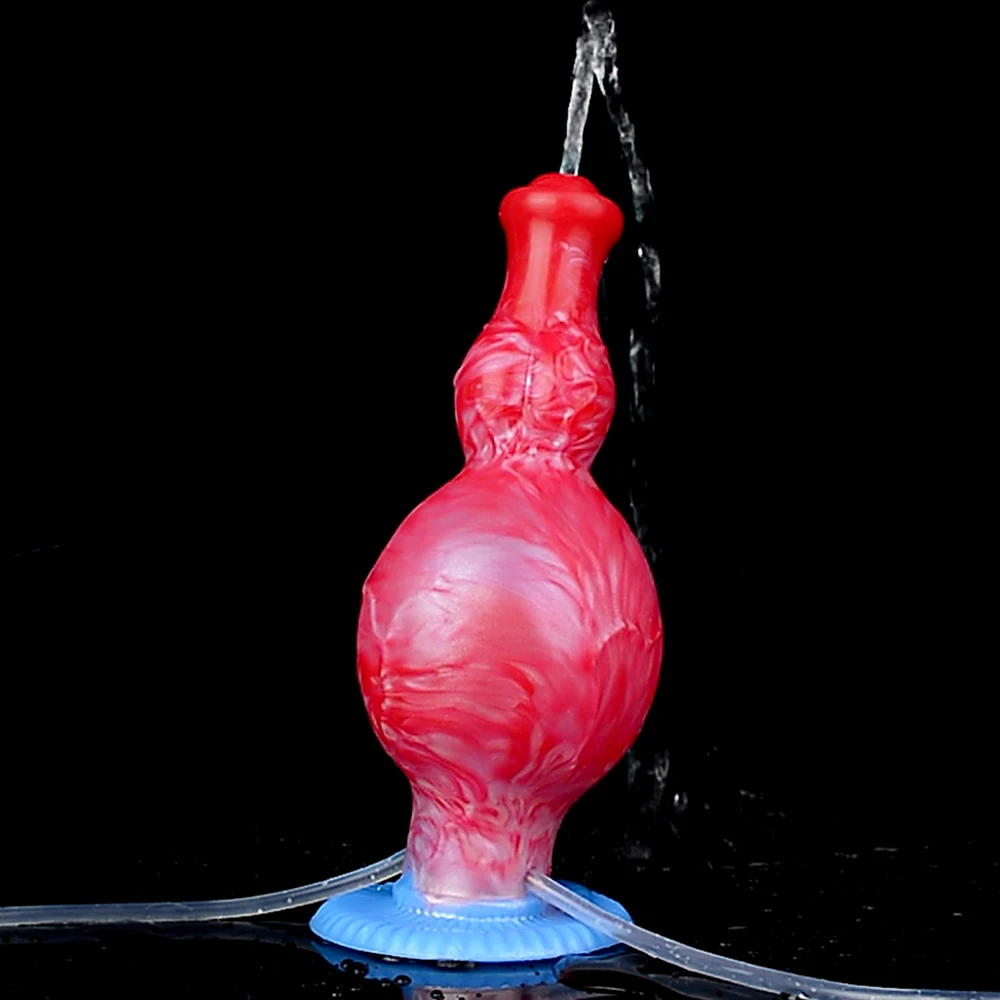 SXXY Large Ejaculation Dildo with Two Knot Inflatable Anal Plug  Squirting Penis Vaginal Masturbation Adult Sex Toys Unisex - view 4