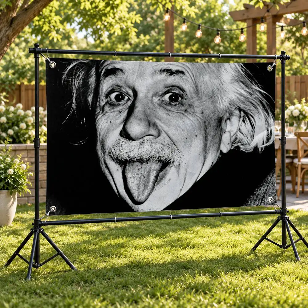 Scientist Albert Einstein Aesthetic Wall Tapestry Flag Printed Wall Hanging Living Room Party Outdoor Decor