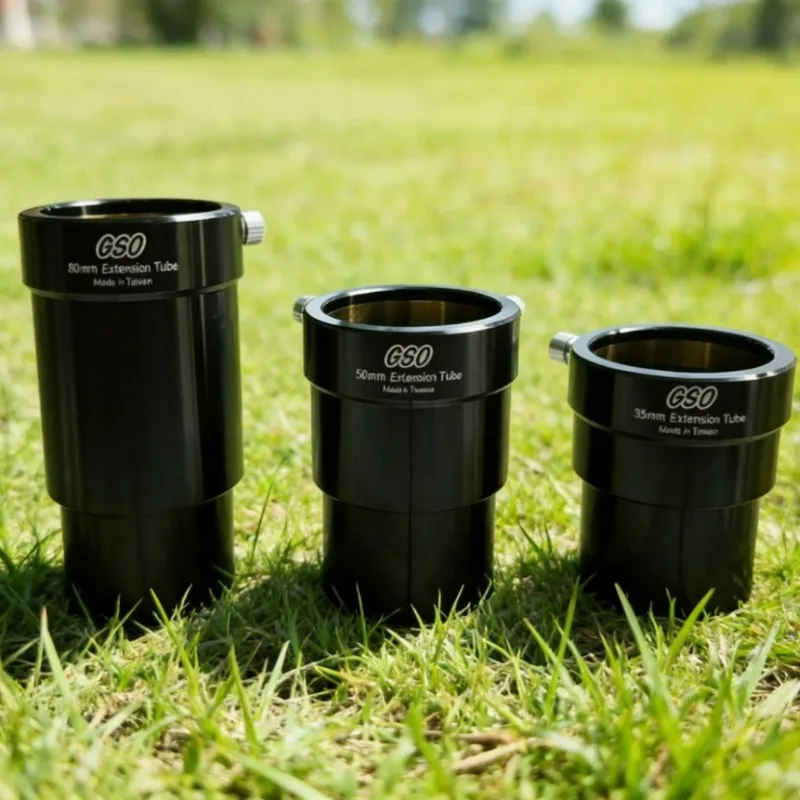 GSO 2 Extension Tube Set 35mm 50mm 80mm 2-Inch Astronomical Photography Accessories for Deep-Sky Imaging