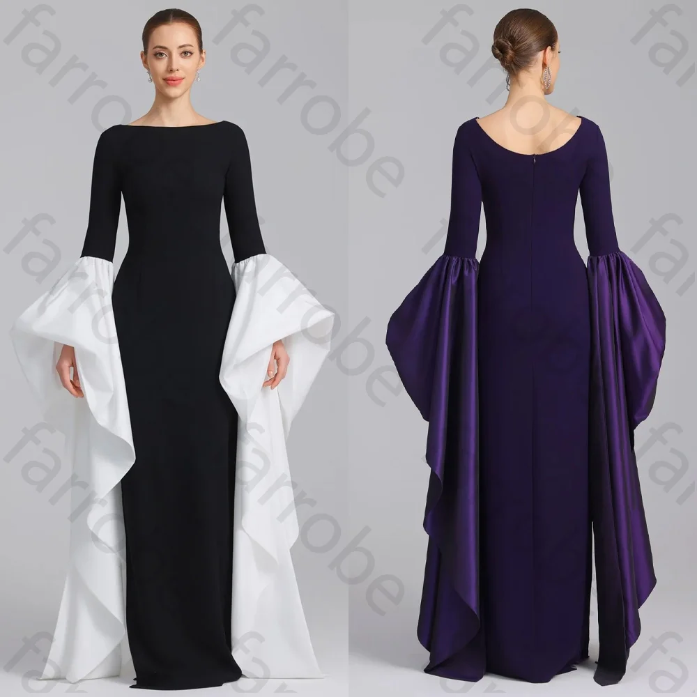 

Customized Fitted Gown with Extra Long Sleeves A-Line Evening Dresses Formal Exquisite High Quality Prom Party Gowns for Women