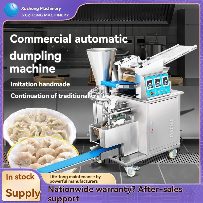 Commercial Fully Automatic Dumpling Machine, Small Hand-Made Style Multifunctional Dumpling Maker for Leek Pork Corn