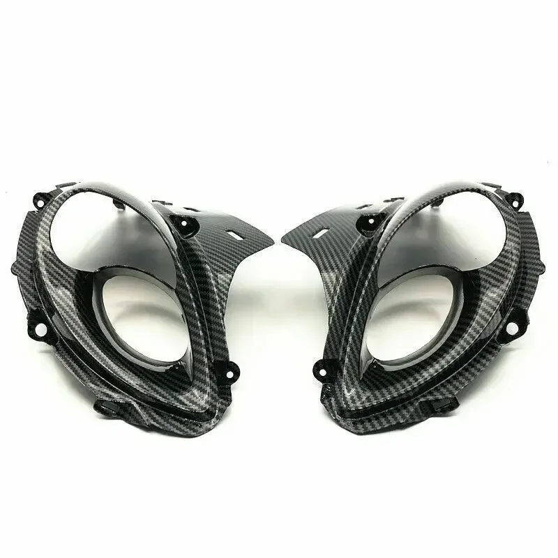 For SUZUKI Hayabusa GSX1300R 2008-2020 Carbon Fibre Color Upper Front Nose Headlight Scoop Rear Turn Signal Fairing image 4