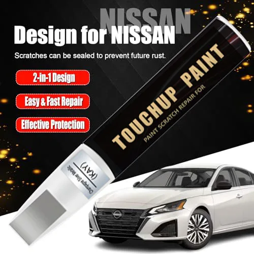 Champagne Silver Metallic(KAY) Touch up Paint for Nissan OEM Color Match Car Paint Scratch Repair Kit