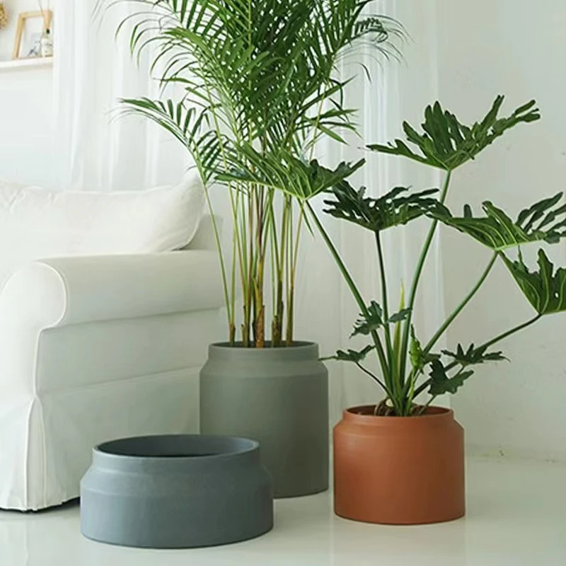 Floor Tree Flowerpot Silicone Concrete Molds Home Decoration Large Plaster Storage Vessel Silicone Mould Concrete Planters Molds