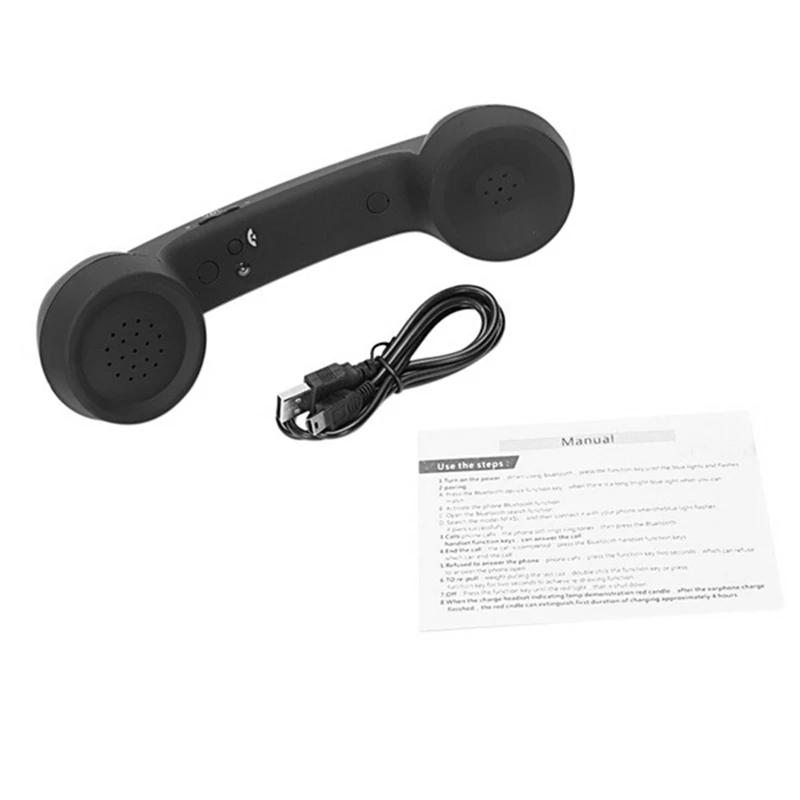 Bluetooth Mic Headphones Retro Phone Handset Mic Speaker Phone Call Receiver