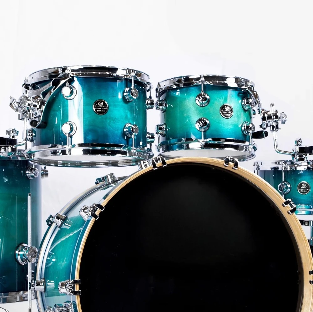 Blue Baked Enamel Drum Set for All Drummers