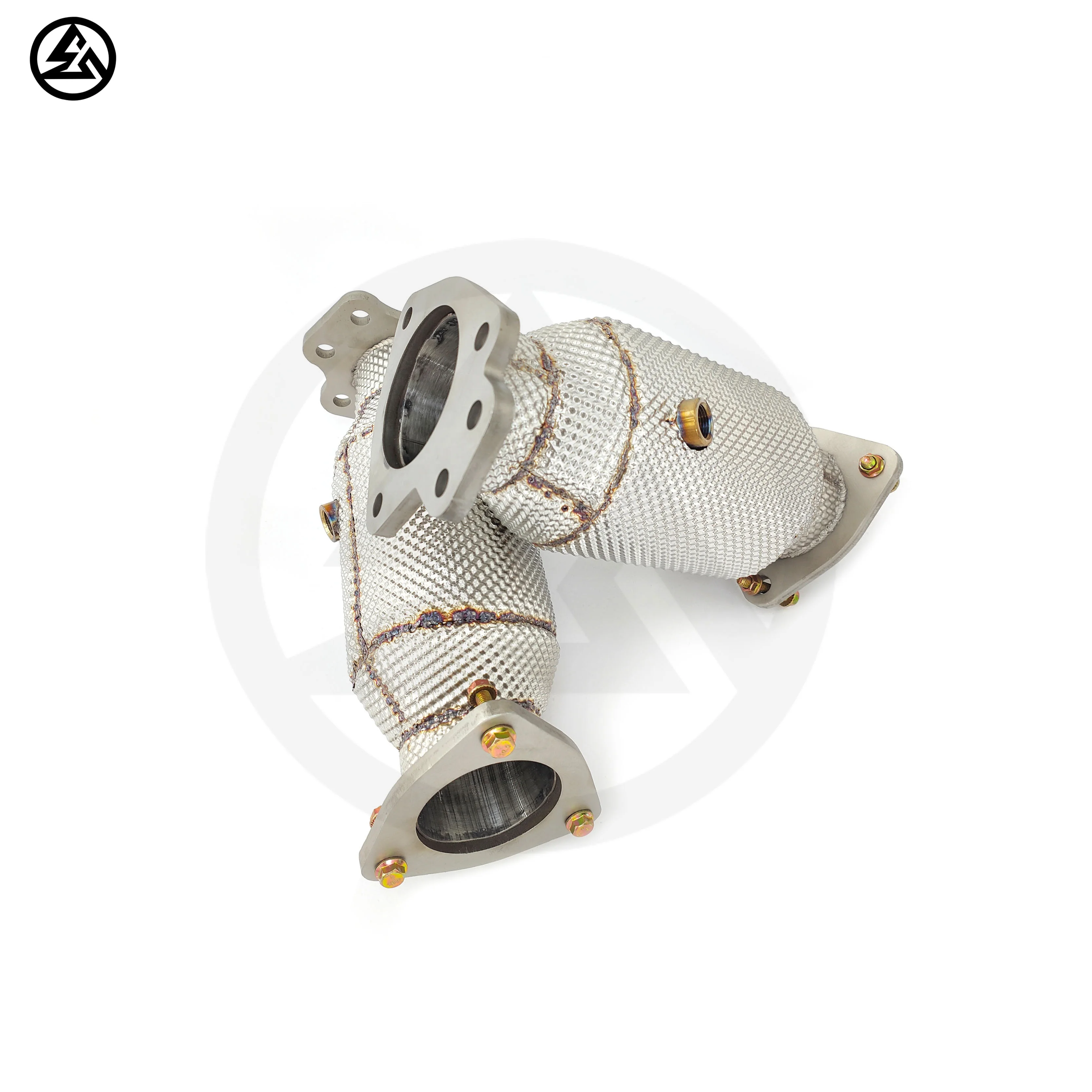 Ready Stock CSZ Stainless Steel 1.5mm Thick Heat Shield Racing Downpipe High Flow Exhaust For Chevrolet Corvette C8 Stingray /