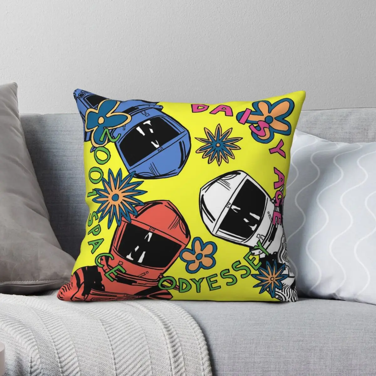 De La Soul D.A.I.S.Y. Age Square Pillowcase Polyester Linen Velvet Pattern Zip Decorative Pillow Case Car Cushion Cover