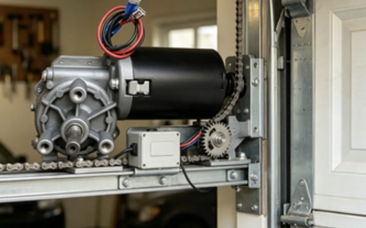 70RPM Worm Gear DC Motor 24V High Torque Component For Household Automatic Garage Door Operating System
