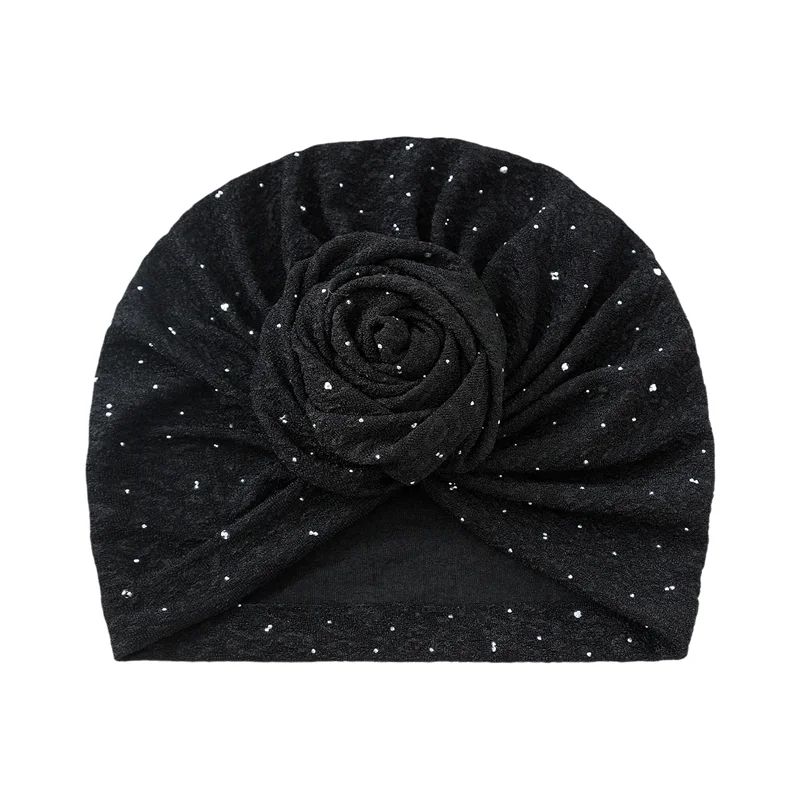 قبعة هندية عمامة زهرة بونيه مسلم الحجاب النساء الكيماوي قبعة فقدان الشعر الحجاب بيني رئيس التفاف الترتر Turbante Mujer 2026 #5