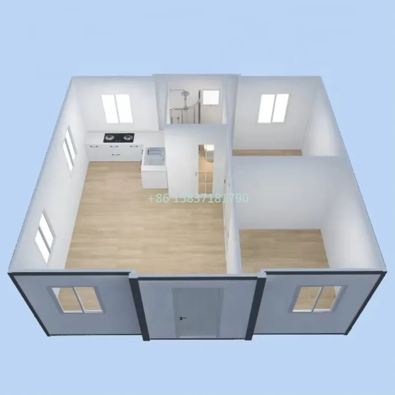 رائجة البيع منزل حاوية المعيشة المنزل الجاهز 3 غرف نوم أستراليا 20ft 40ft توسيع حاوية عصرية صغيرة وحدات البيت