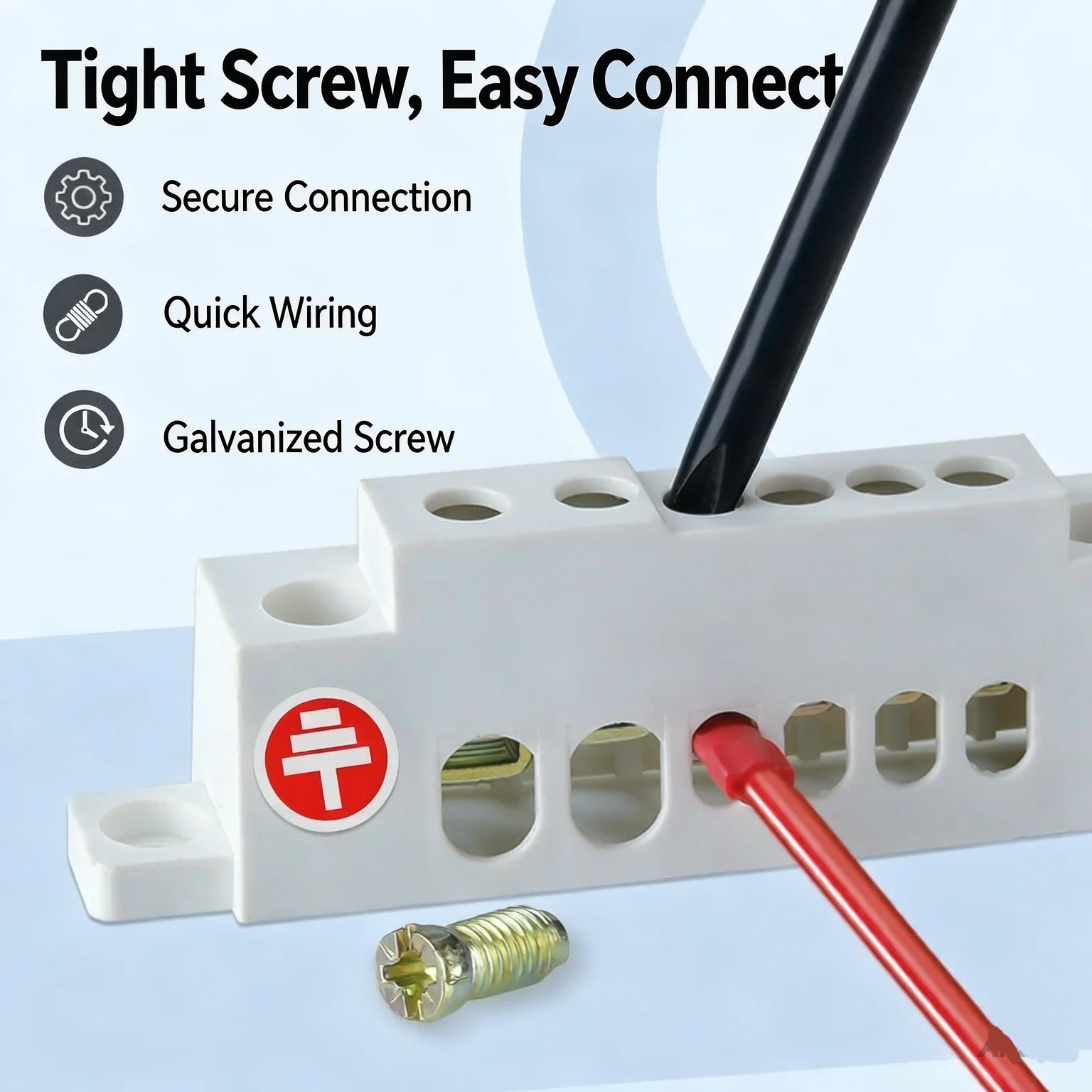 1Pcs Brass Strip Neutral Ground Strip  TCL Terminal Block 6 8 10 12 Holes  Brass Terminal Power Distribution Box Zero Ground