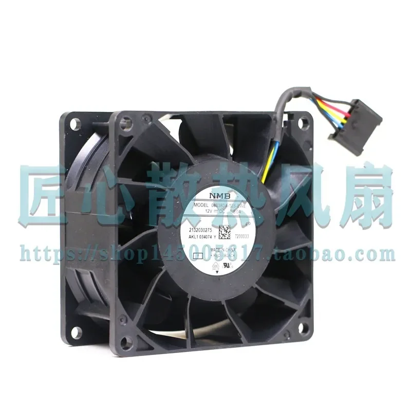 Genuine NMB 08038DA-12S-EWE 8038 8CM 12V 5A Supercharged Server Power Supply Modified Fan for Servers