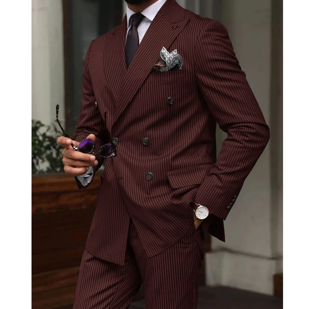 Männer Anzug Zwei Stück Business Casual Hohe Qualität Anzug Set Formale Elegante männer Anzüge Hose Sets Elegante Party kleid