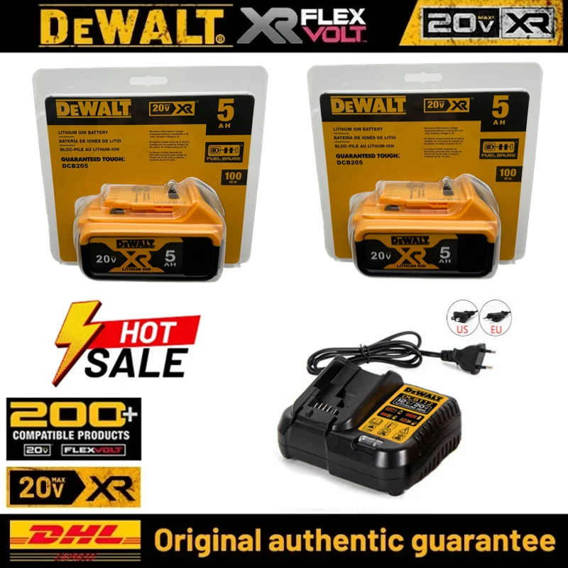 

Original Dewalt 20V Battery 18650 Rechargeable Lithium-ion Battery Dewalt Tool DCB206 DCB205 DCB204 DCB200 Replacement Battery