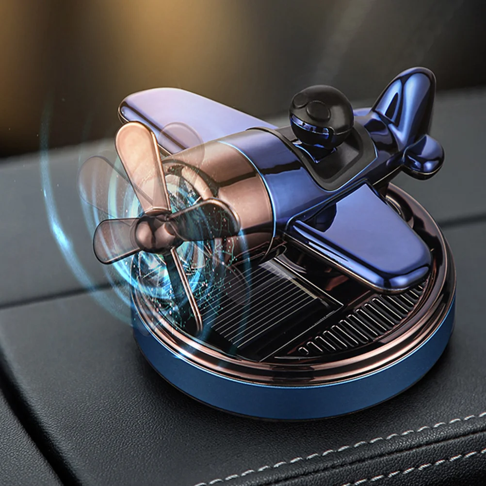 Deodorante per auto Diffusore per aerei solari Elegante elica solare Aromaterapia Decorazione interna per auto Purificatore d'aria Auto