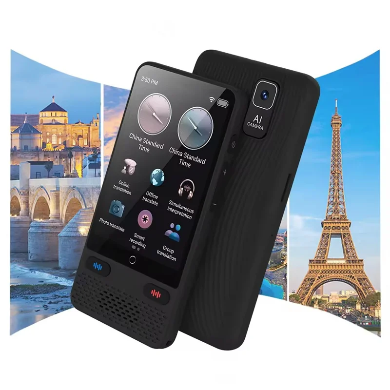 S85 Portable Translator Device 138 Real-time Languages Online & Offline 3.54inch Smart Voice Translation For Foreign Travel