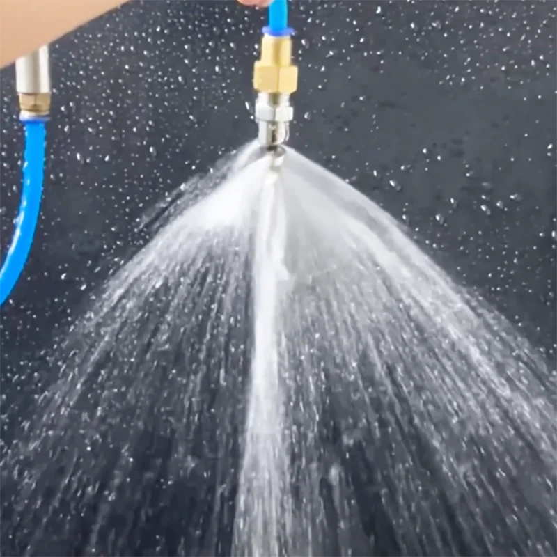 

1/4"-1" Male Thread Spiral Nozzle - Stainless Steel Full Cone Mist Sprinkler for Garden Lawn Irrigation