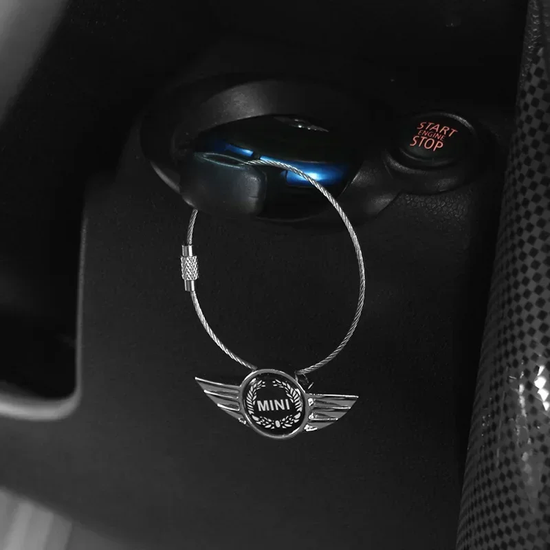 Car Keyring Key Holder Pendant for Mini JCW F54 F55 F56 F60 R50 R52 R53 R56 R57 R58 R60 CLUBMAN COUNTRYMAN Sticker Decoration