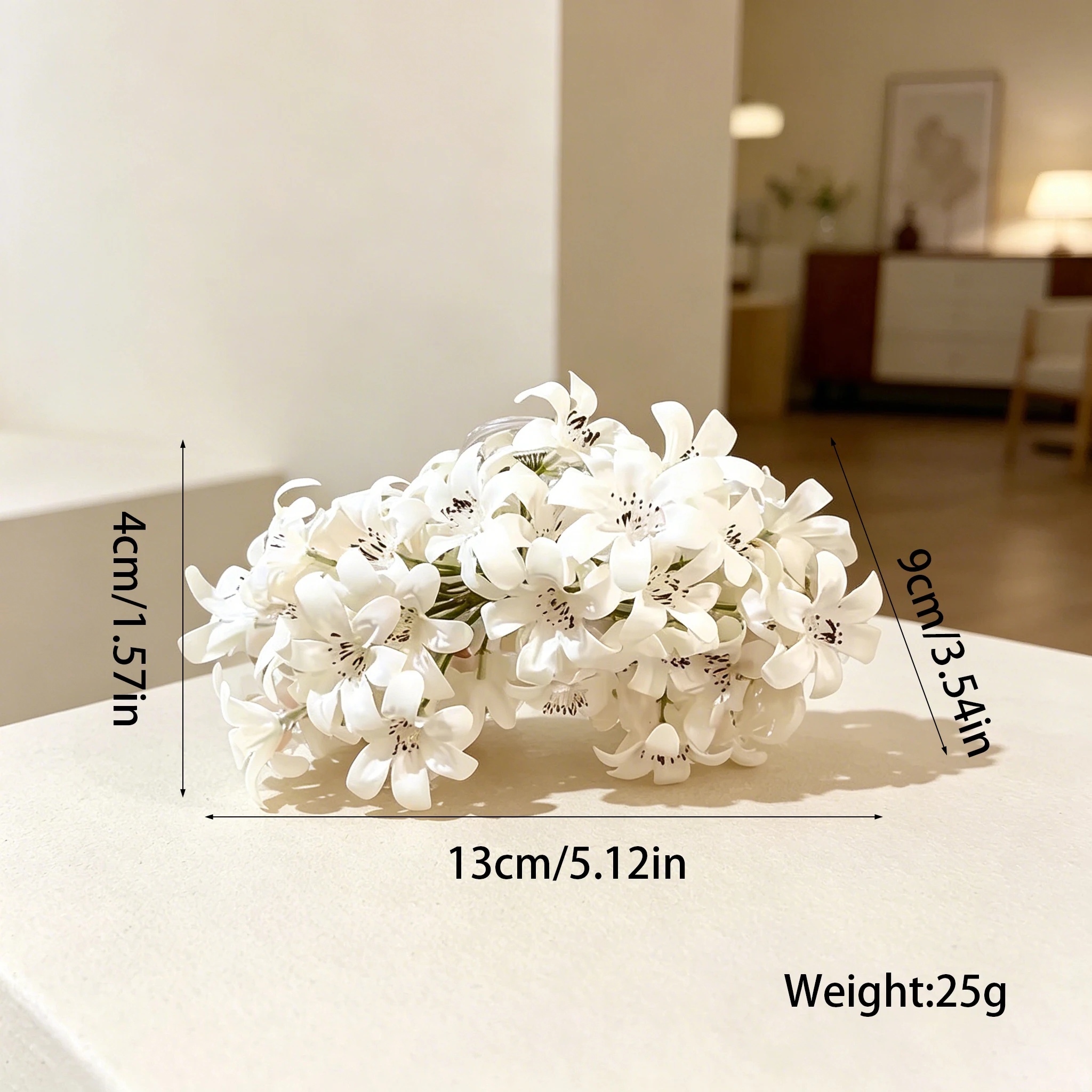 2026 Neue Koreanische Große 4-Farbige Blumen-Haarklammern Französische Romantische Stoff-Blumenclips Starker Halt Ohne Haarschäden für Frauen und Mädchen – Detail 3