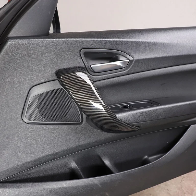 

For BMW 1 2 Series F20 F21 F22 F23 2012-2018 ABS Carbon Fiber Car Inner Door Armrest Handle Cover Trim Sticker Car Accessories